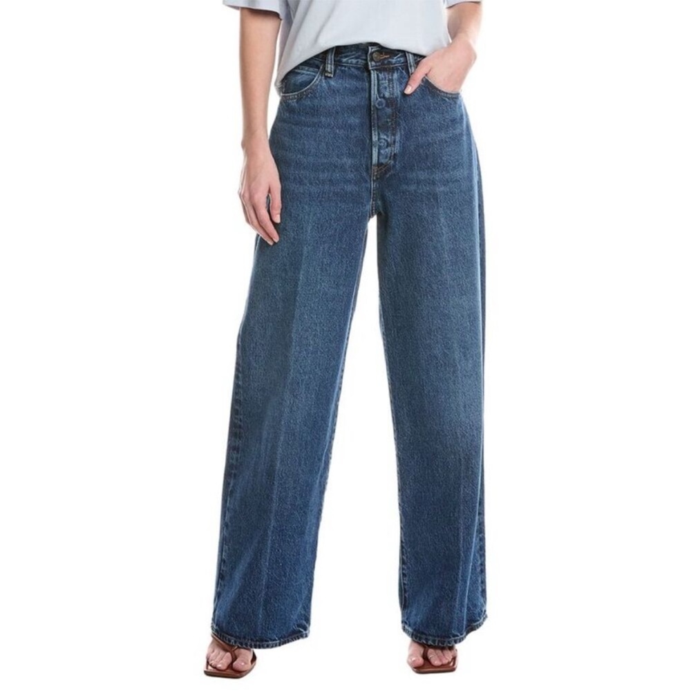 FRAME The Collegiate Wide Leg Pants Galactic